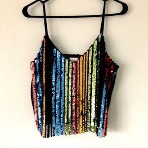 FABULOUS MADISON & BERKELEY SEQUIN TANK